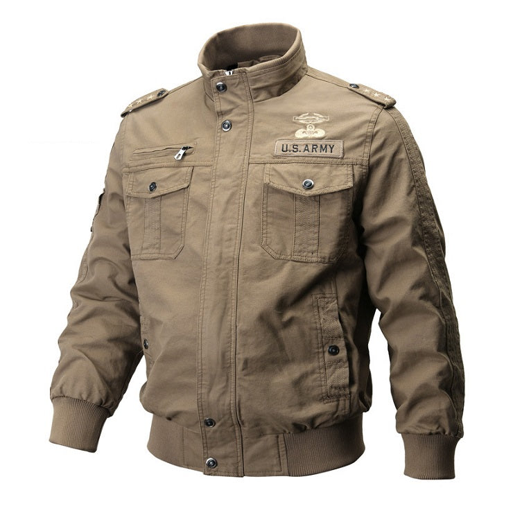 2020 Fashion Jackets Mens Tooling Jacket Fashion Washed Letter Printed Long Sleeve Jackets Mens Autumn Outerwear Casual Coats