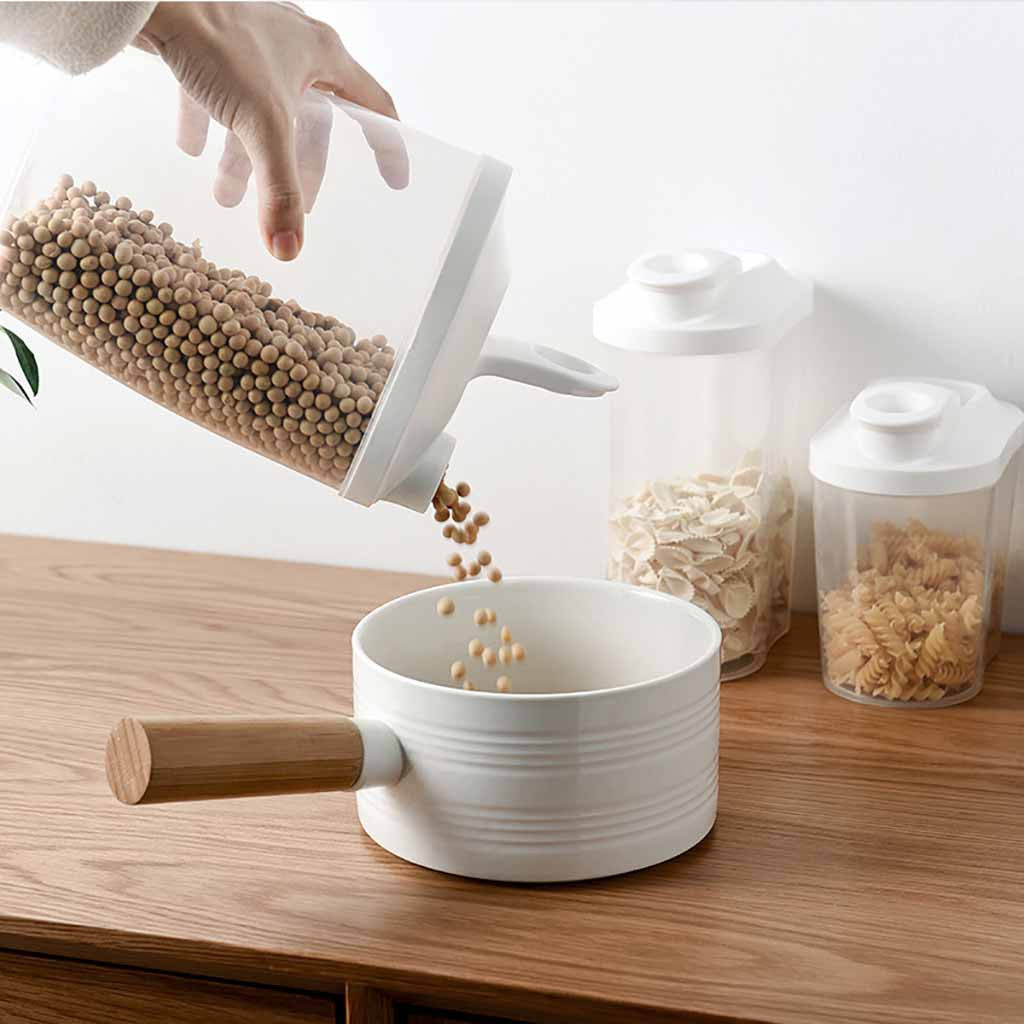 Food Storage Plastic Jars Cereal Dispenser Storages Box Kitchens Grain Rice Container Nice Kitchen supplies grains storaging tank