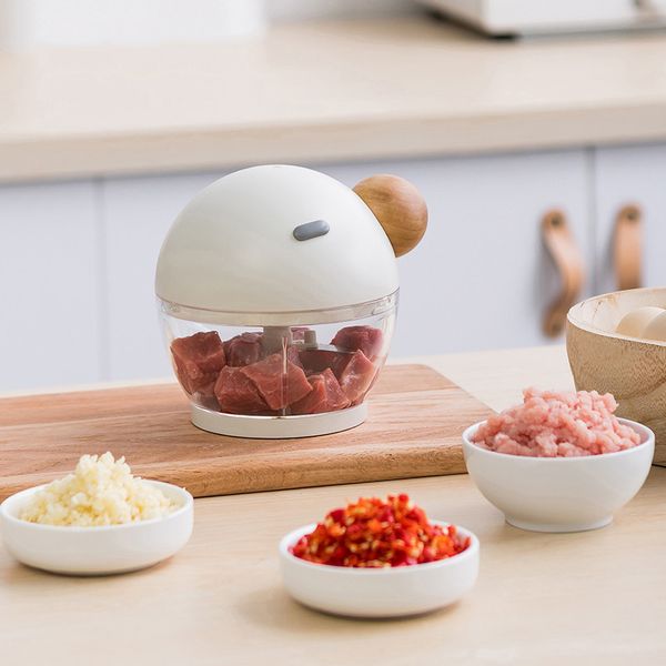 New Elephant Nose Meat Grinder 500ml mini Cute Chopper Household Multifunction Vegetable Manual Meat Grinders Chooper Kitchen Tools