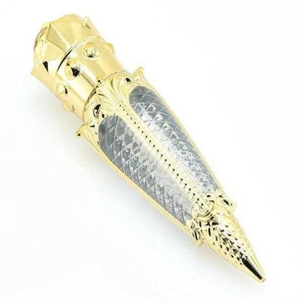 3ml Gold Lip Gloss Lip Glaze Brush Container Makeup Tool Lipstick Lip Balm Refillable Bottle DIY Lipgloss Wand Tube Lips Glaze Brush