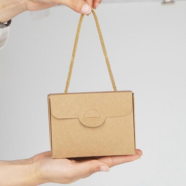 200pcs-lot 11x4.5x8cm Retro Art gift box Gift packing box Dried fruit food Hand kraft paper packing box wholesale