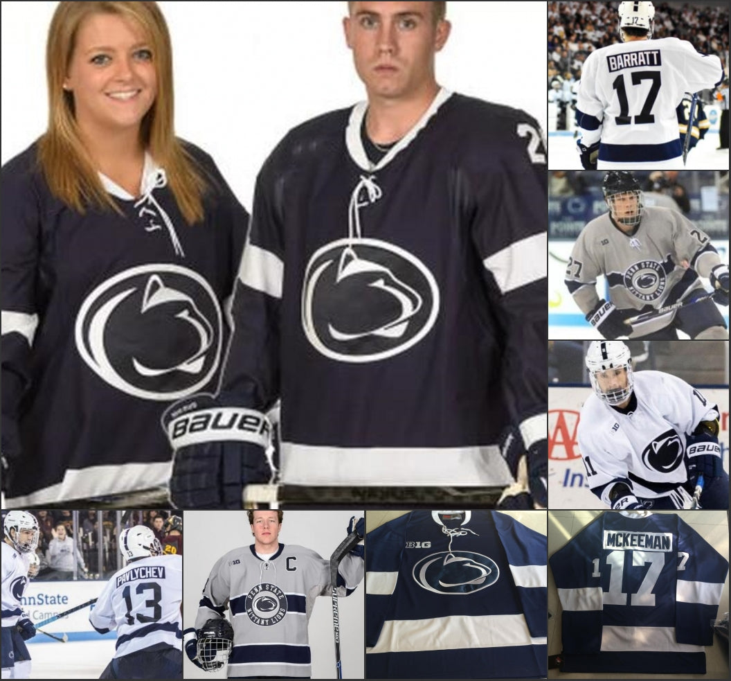 Penn State Nittany Lions Hockey stitched Jersey 7 Evan Bell 26 Liam Folkes 4 Kris Myllari 10 Brandon Biro 17 Barratt 21 Kevin Wall