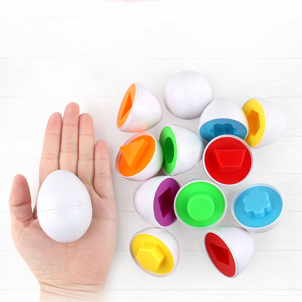 6Pcs Infant Baby Toys Puzzle Game Educational Toys Recognize Color Shape Kids Egg Toy Toddler Matching Toy Funny Children&#039;s Gift