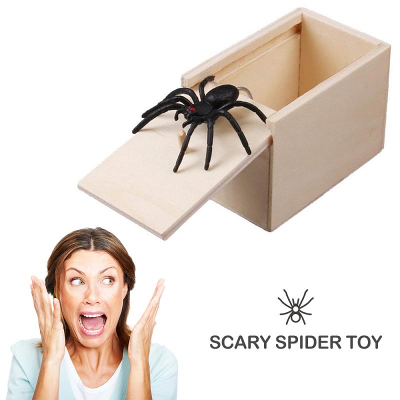 Halloween Fun Spider Prank Toys Gifts Trick Practical Joke Home Office Scare Toy Box Gag Spider Mouse Kids Festival Funny Gift