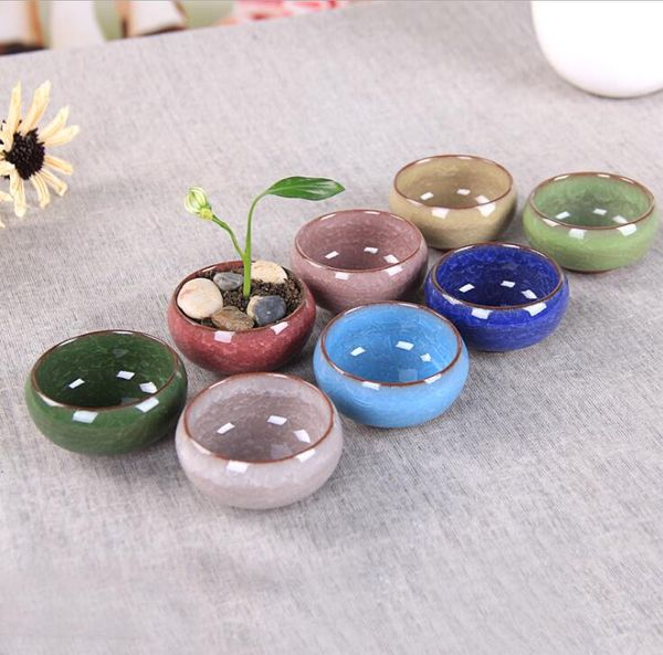 Other Garden Supplies Garden Supplies Practical Round Ceramics Pot Breathable Mini Planters For Home Desktop Succulent Plants Flowerpot
