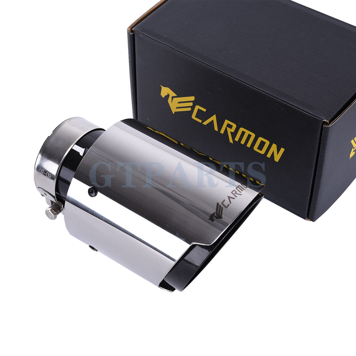 Car Universal carmon Stainless Steel Exhaust Tip with black Color End Pipe for BMW BENZ Audi VW Golf Parts