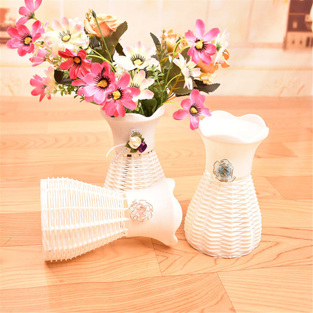 Bottles Decor Nice Rattan Vase Basket Flower Meters Orchid Artificial Garden Vases Fake Flowers Floral Flowering