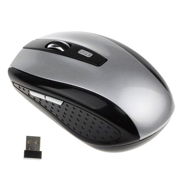 New 2.4GHz USB Optical Wireless Mouse USB Receiver mouse Smart Sleep Energy-Saving Mice for Computer Tablet PC Laptop Desktop DHL Free