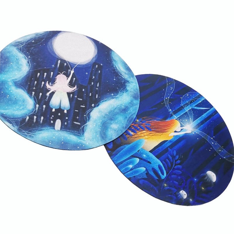 Gaming Mouse Pad for Laptops PC Desktop Edge Keyboard 3D Mat Desk Mousepad Non-Slip Rubber Computer Pad