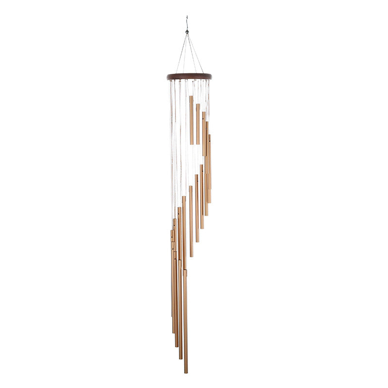 Decorative Wind Chime Set of Four Tubes - Stylish Stainless Steel Design for Any Space 35.5 Inches