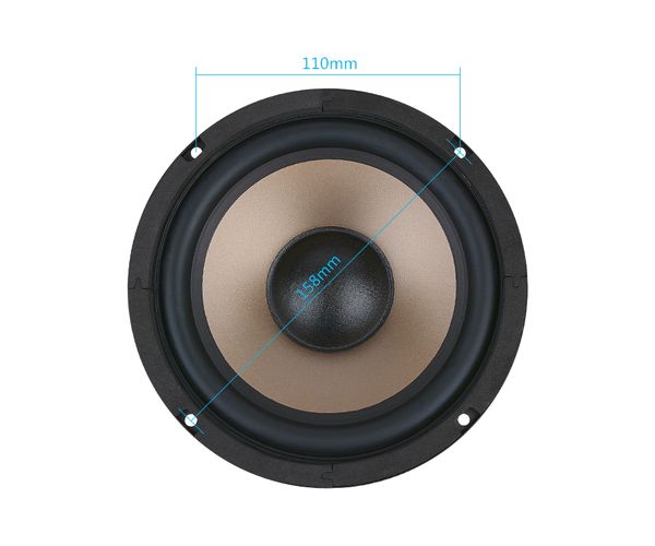 FreeShipping 6.5 Inch Subwoofer Audio Speaker 80W 4 8 Ohm High Power Fever Woofer Music Loudspeaker DIY For Bookshelf Sound System