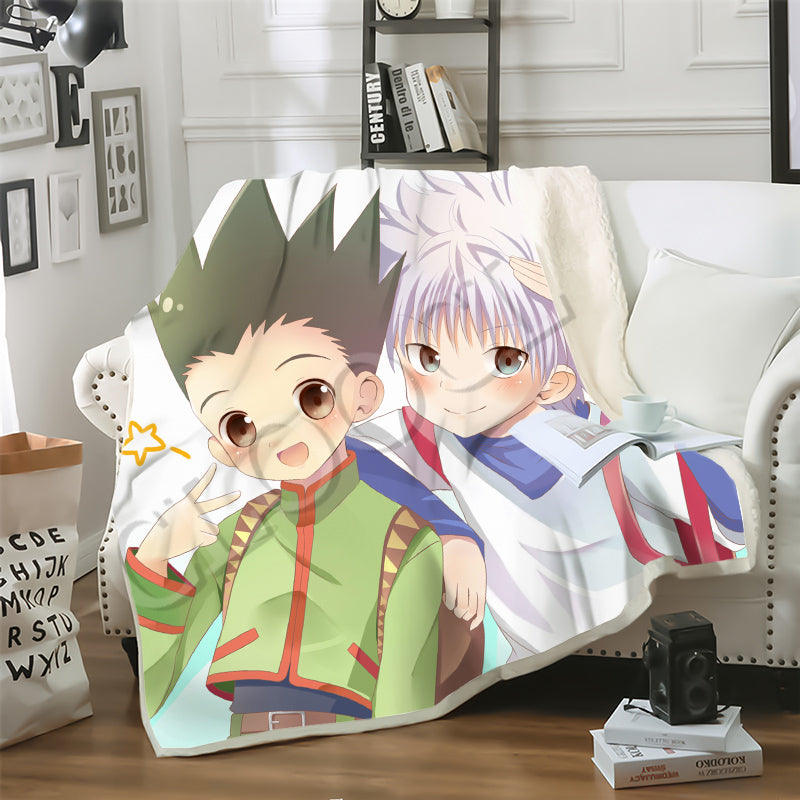 CLOOCL Newest Factory Wholesale Hunter X Hunter Blanket 3D Print Japanese Anime Double Layer Casual Sofa Youth Bedding Throw Blankets