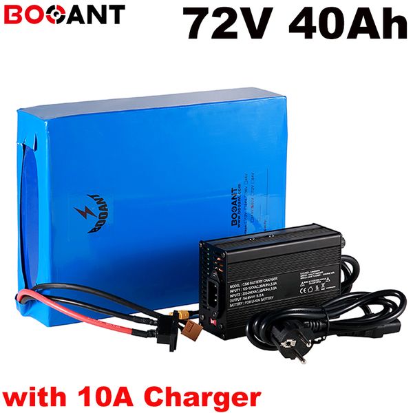 72v 40ah 5000w scooter battery 20S electric bike lithium ion for Samsung 18650 30B +100Amps BMS with 10A Charger