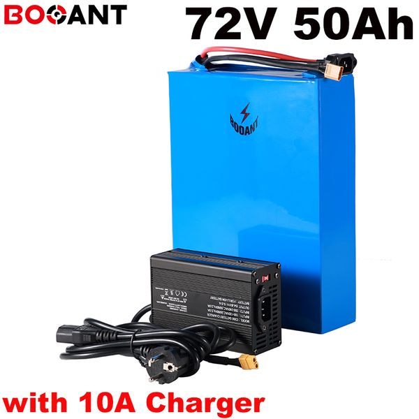 with 10A fast charger 72v 50ah electric bike battery for Samsung ICR18650-30B cell 5000w rechargeable lithium