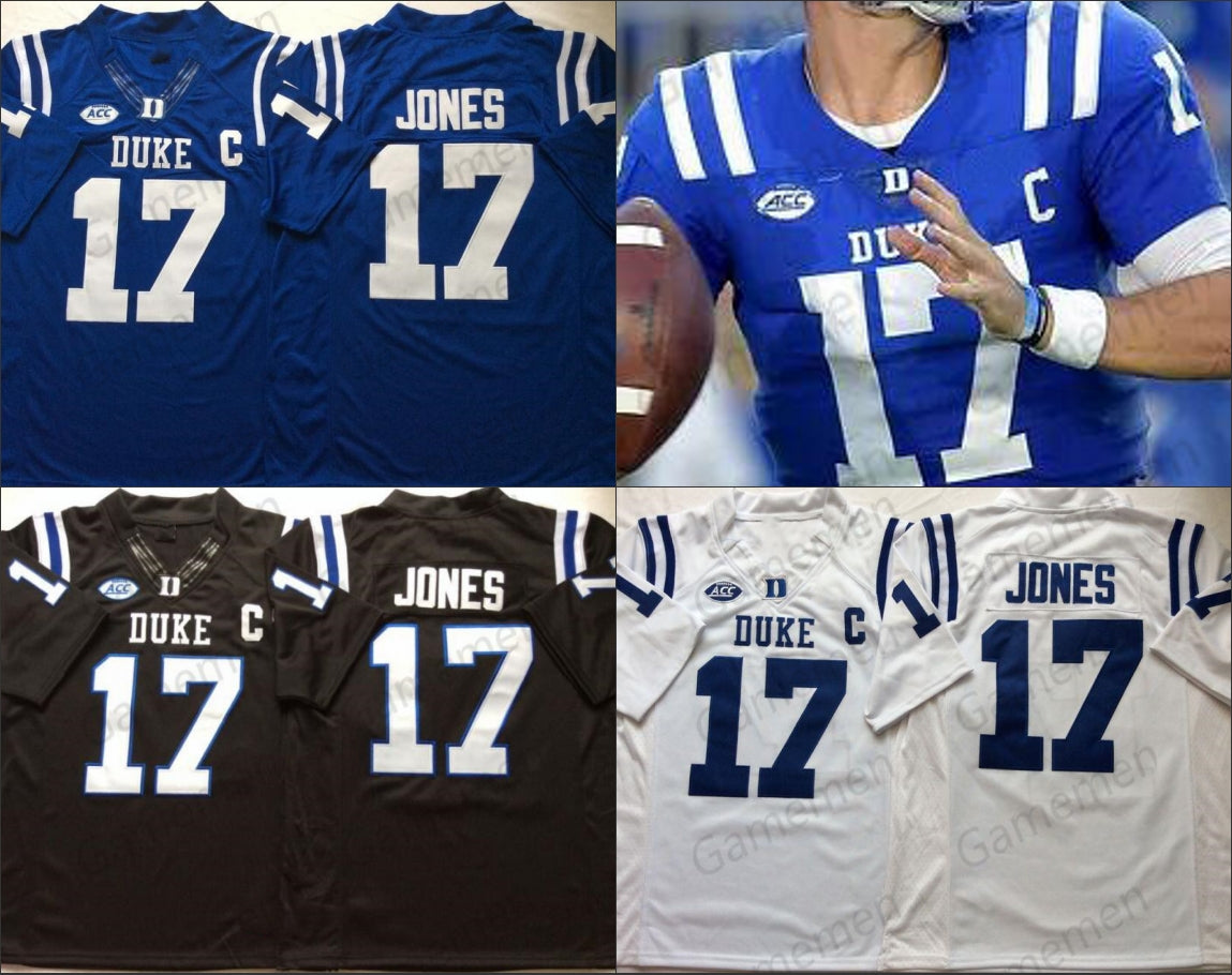 Duke Blue Devils Football stitched NCAA Jersey men women youth Ben Wyatt AJ Reed Max McCaffrey Jamison Crowder Daniel Jones Myles Hud