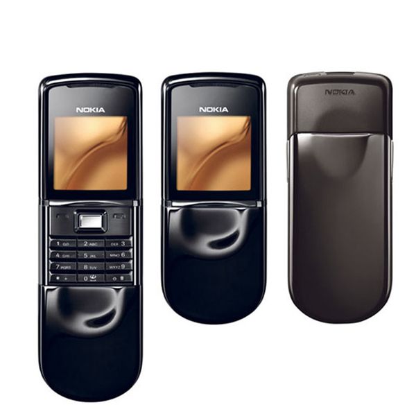 Original Nokia 8800 sirocco 128MB phones English - Russian keyboard GSM FM Bluetooth Phone Gold Silver Black