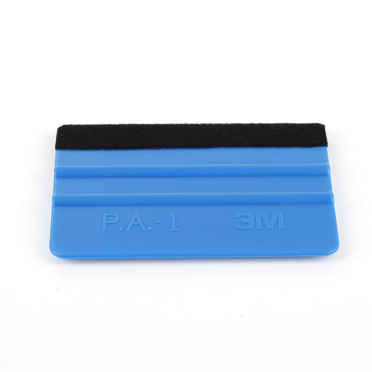 Mini Squeegee Decals tools 3M Felt Edge Sticker pa-1 Blue Packing Vinyl Film Sheet Car Wrap Hand Applicator wrapping tool with black Suede Felts PP
