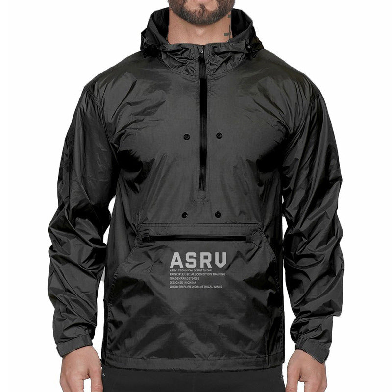 2020 ASRV Mens hoodie sweatshirt sport loose new autumn reflective long sleeves Outdoor sports running fitness Windbreaker Hoodie