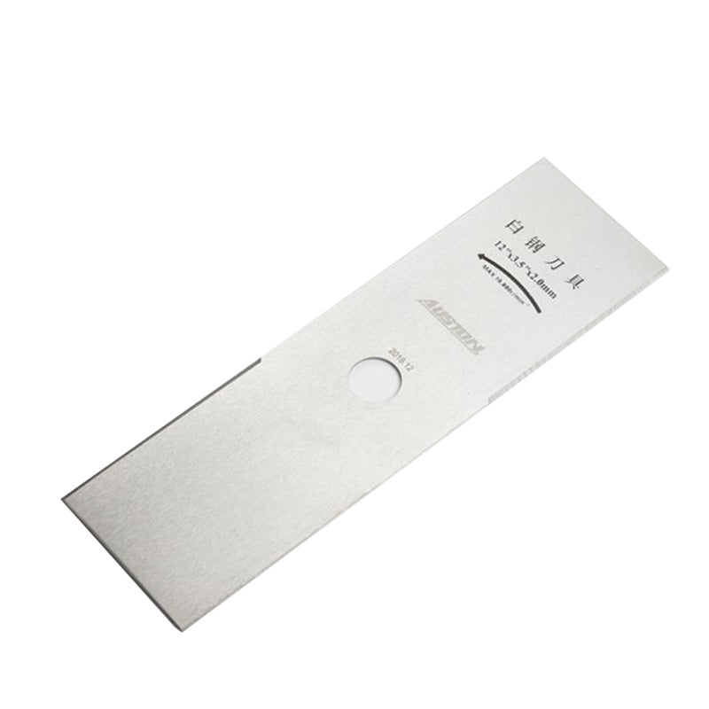 Lawn mower blade single word knife original lawn mower rectangular white steel blade brush cutter grass cutting blade cutting knife