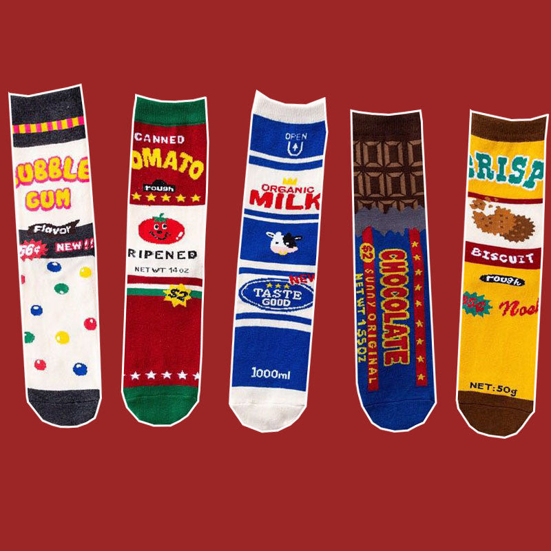 Cute Biscuit Women Socks Cotton Long Tube Socks Cotton Stockings Autumn Winter Socks Sports Sock Wholesale