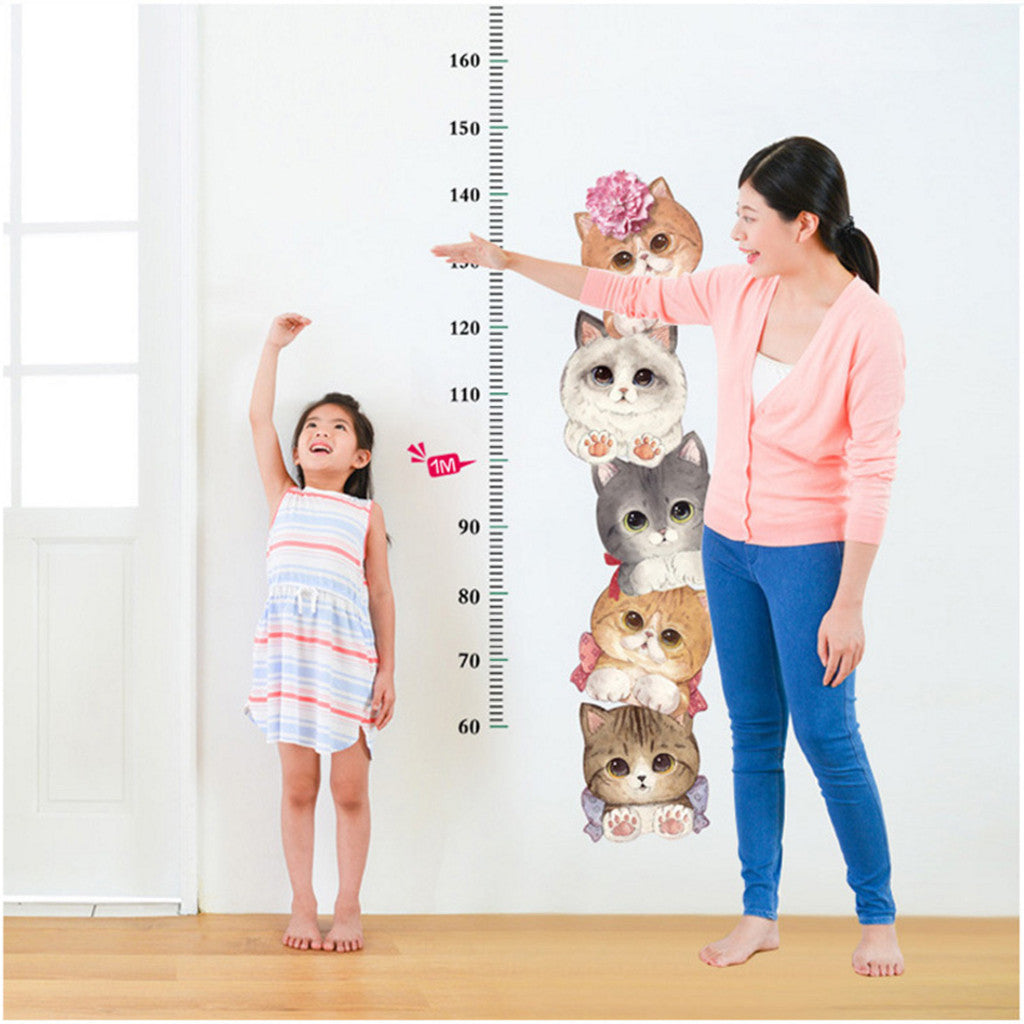 Wall Decoration Sticker Cute Cat Theme Family Room Window Mural Decorative Detachable Home Rooms DIY Walls Decal Decor