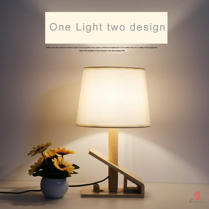 Decoration Table Lamps Wooden lamp Adjust Tilt Desk Bedside Lighting Children Reading Warmly Home Fixture Free Ship