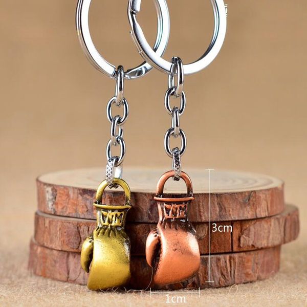 New creative boxing gloves metal keychain personalized men&#039;s car key ring key chain pendant birthday holiday gift