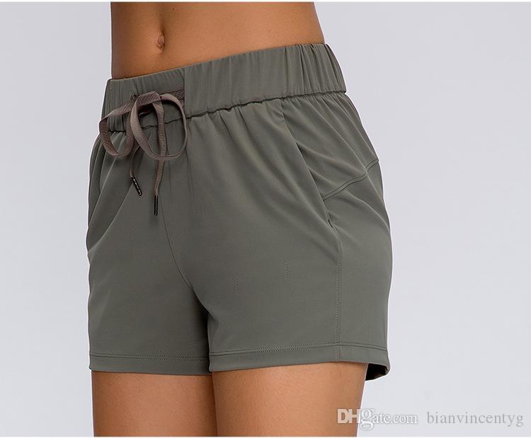 yoga shorts through high waist women Pants Capris leggings solid sports gym sport breeches legg Elastic Fitness Lady the fly yogaworld Jogging Femme