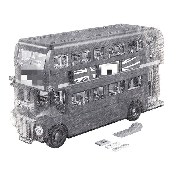 1716Pcs Creator Camper Bus Model Building Kits Bricks Toys Model Compatible for Children toy Gifts 10258