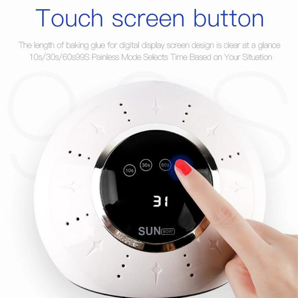 SUN BQ9T 72W UV LED Manicure Lamp Nail Dryer Fast Curing All Gels LCD Display Nail Salon Tools 10S 30S 60S 99S Two Hands Use
