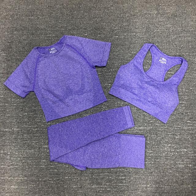 Tracksuits leggings lady gym fashion women denim leather womans sportswear pants new gym wear clothe yoga three piece set teach fleece workout sets