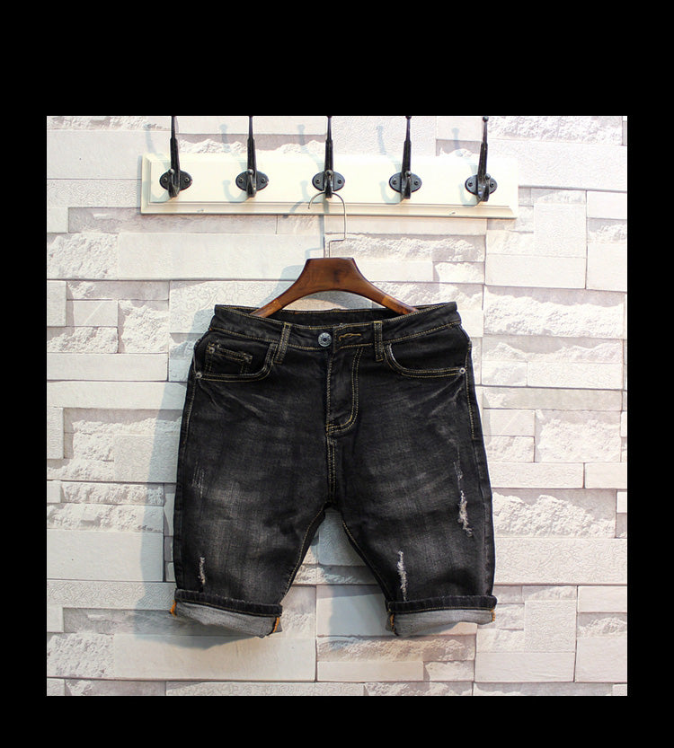 Pants pants tide male youth in the hole