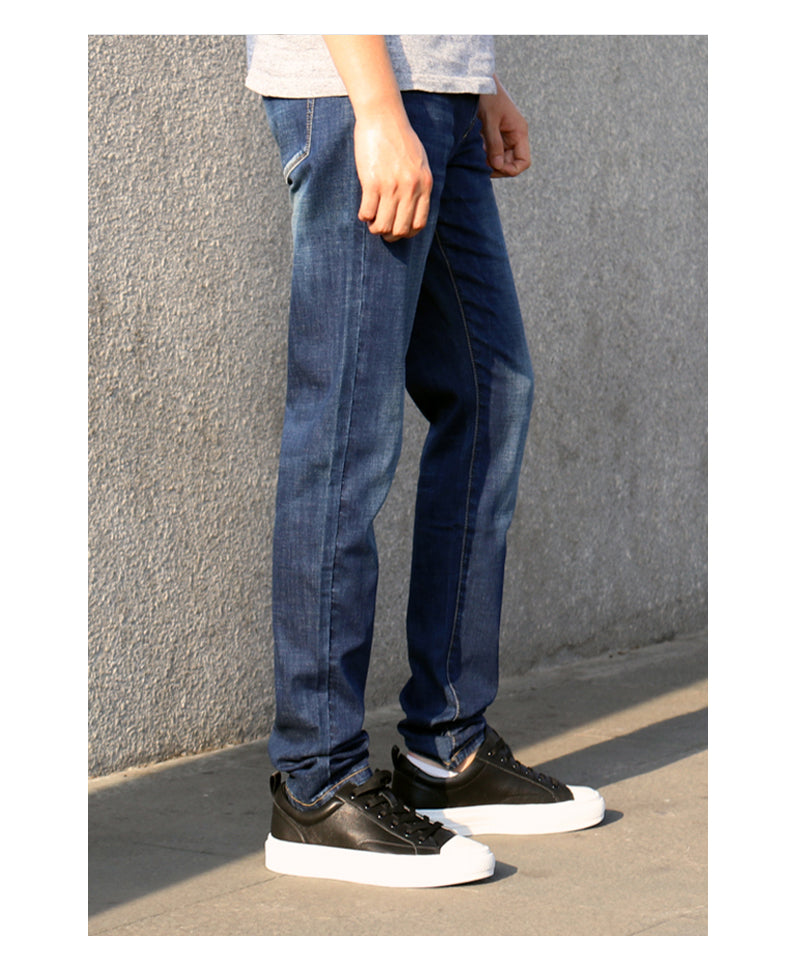 Thin youth pants elastic straight
