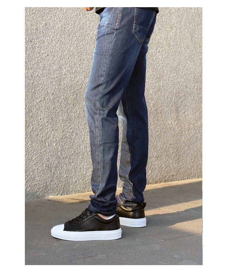 The new slacks elastic contracted Nostalgic elastic straight tube youth