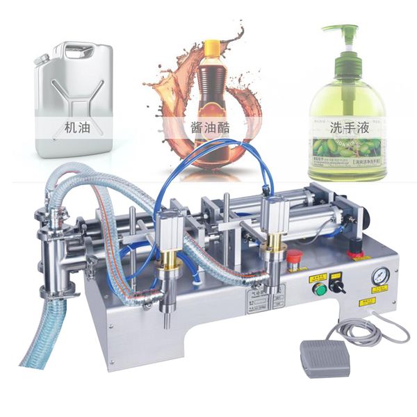 High Quality Liquid Filling Machine Professional Pneumatic Double Head Automatic Drink Juice Milk Filling Machine