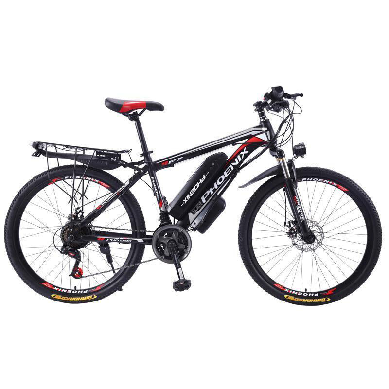 Phoenix Bicycle Mens and Womens Mountain Bike 26-Inch Road Bike Student Bike 24-Speed Electric Power Electric Car