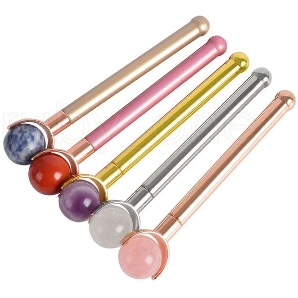 Quartz Jade Roller Face Massager Face Roller Gua Sha Facial Roller Face Slimmer Massager Lift Skin Care Dropshipping Rodillo De Jade