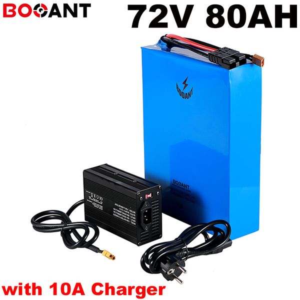 high power 9000w 7000w 72v 80ah electric bike lithium battery for original LG 18650 cell E-bike pack +10A charger