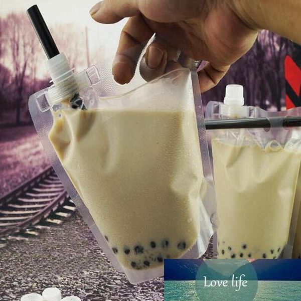 Bubble Tea Stand-up Plastic Drink Packaging Bag Spout Pouch for Beverage Liquid Juice Milk Coffee