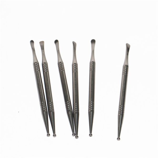 Top Quality hand Tools Gr2 Titanium Dabber 110 mm length with Ball Point Tips and Spoon Tip Dab