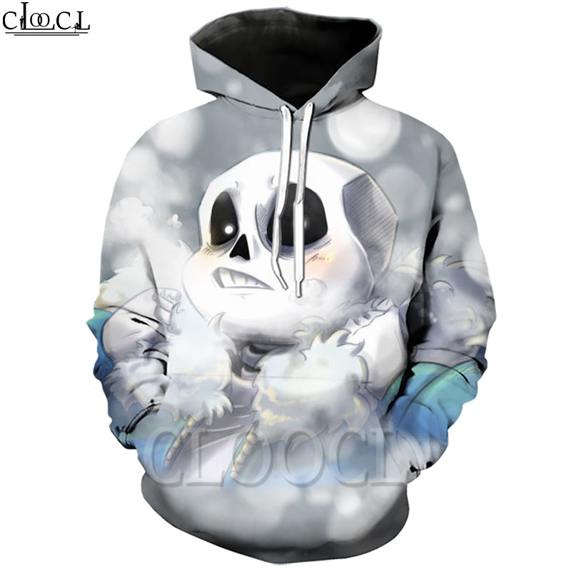 CLOOCL Newest Games Undertale Sans Hoodie 3D Print Funny Hooded Coat Sweatshirt Men Women Clothing Long Sleeve Couples Pullovers