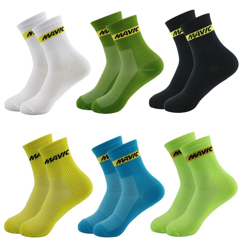 1 Pair Professional Sports Socks Cycling High cool tall mountain bike sock Outdoor Sport Compression sale Running Socks