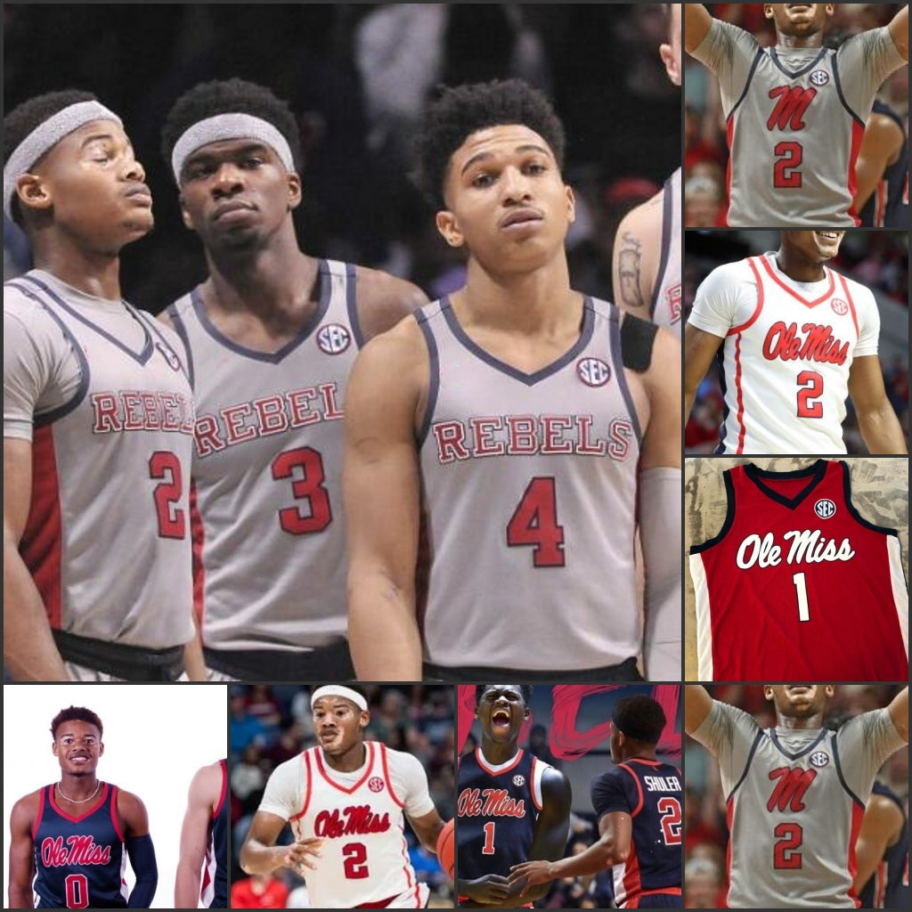Custom Ole Miss Rebels Basketball Jerseys men women youth Markel Crawford Justas Furmanavicius Blake Hinson D.C. Davis Dominik Olejniczak