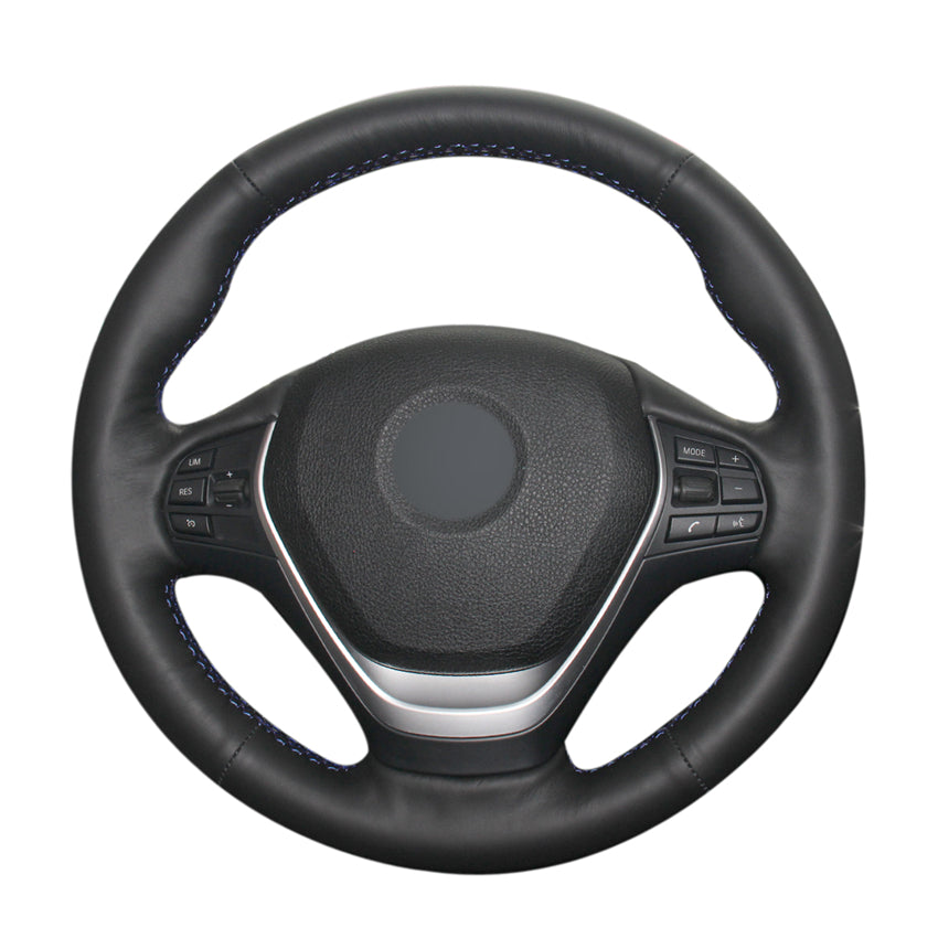 Hand-stitched Black PU Artificial Leather Car Steering Wheel Cover for BMW F20 2012-2018 F45 2014-2018 F30 F31 F34 2013-2017 F32