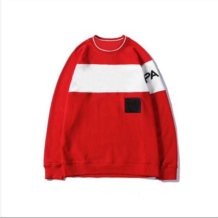 19FW Chest Letters Embroidery Hoodie Men Women Couples Sweatshirt Pullovers Long Sleeve Fashion Streetwear O-Neck Clothes High Quality M-2XL