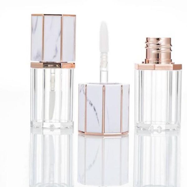 5ML DIY Marble Empty Lip Gloss Tubes Refillable Lip Glaze Package Bottles