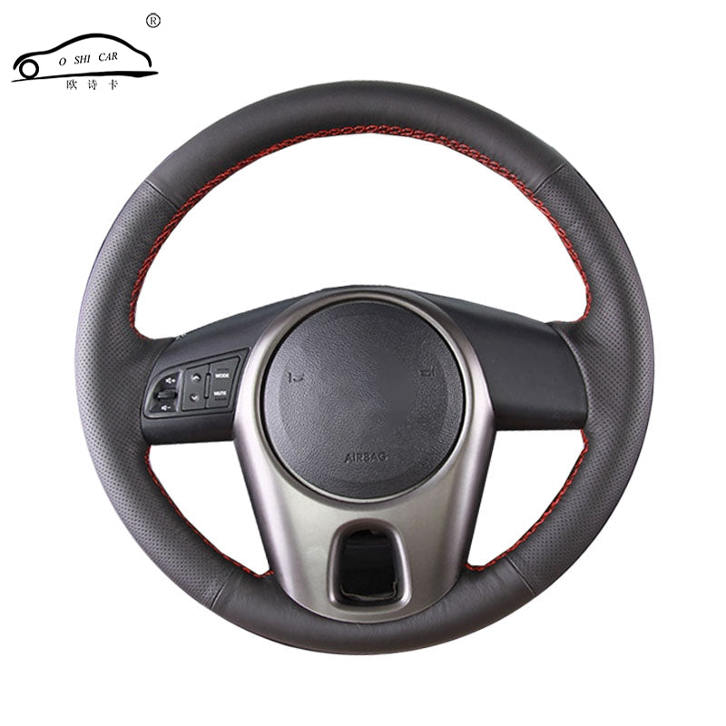 Artificial Leather car steering wheel braid For Kia Forte 2009-2014 Soul Kia Rio-Custom made automobile Steering wheel cover