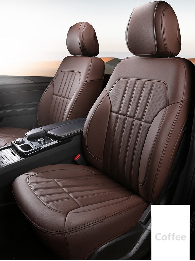 Custom Fit Car Interior Accessory Seat Covers Full Set For Five Seater Sedan Durable Leather 5 Pcs Seat Covers Cushion Mat Specific For SUV