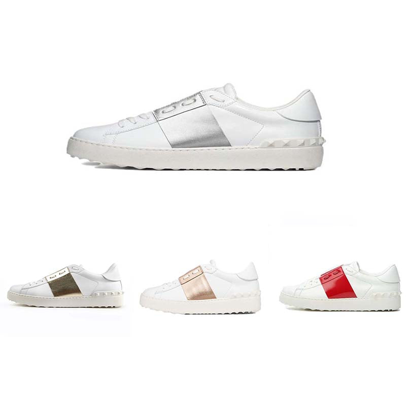 Comfort Casual Shoes Men Women Rivets Flats Shoes Weaving Leather Patchwork Trendy Casual Shoes Studded Sports Skateboarding Tennis sh08 V3