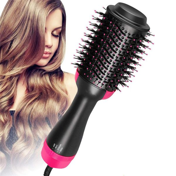 Professional 1000W Hair Styler Volumizer Curler Comb Roller One Step Electric Ion Blow Dryer Brush